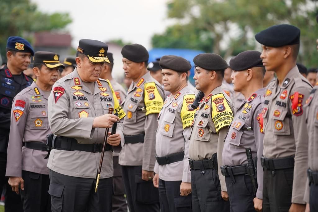 Gelar Apel Kesiapan Pengamanan Kampanye, Kapolda Riau Irjen Iqbal Tekankan Integritas